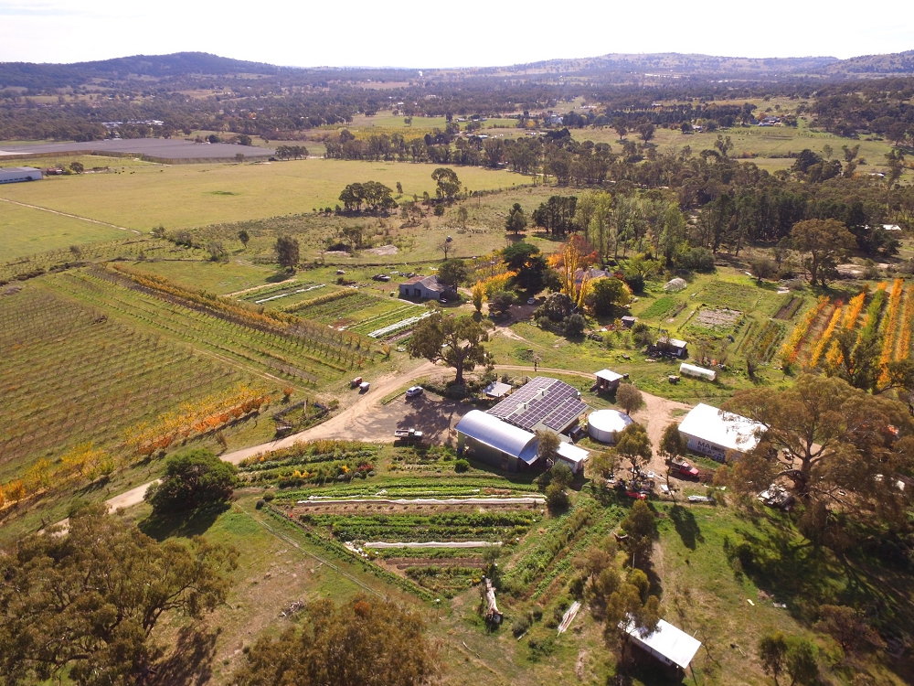 Our farm captured by drone view