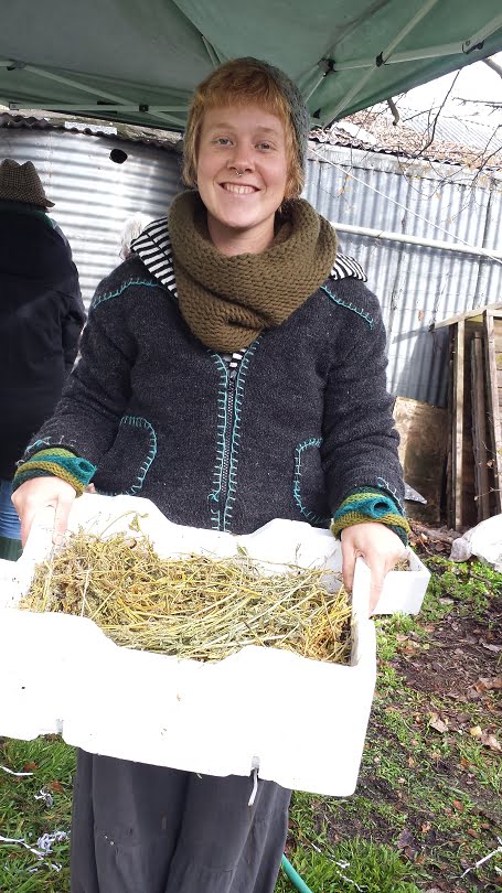 Ella with her brand new worm farm at one of our workshops