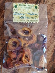 Dried organic fruit from O'Reilly's Orchard