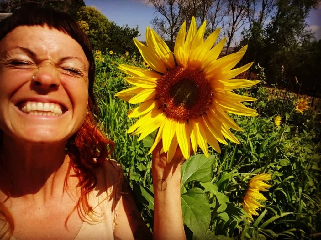 Mel showing some sunflower love