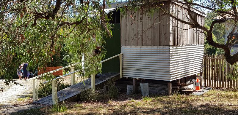 The cleverly designed and pleasant composting toilet at Peppermint Ridge Farm