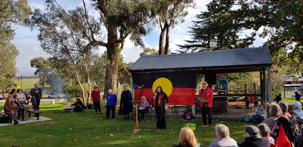 Aunty Kath Coff speaking at Sorry Day