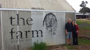 katie and hugh at the farm byron bay