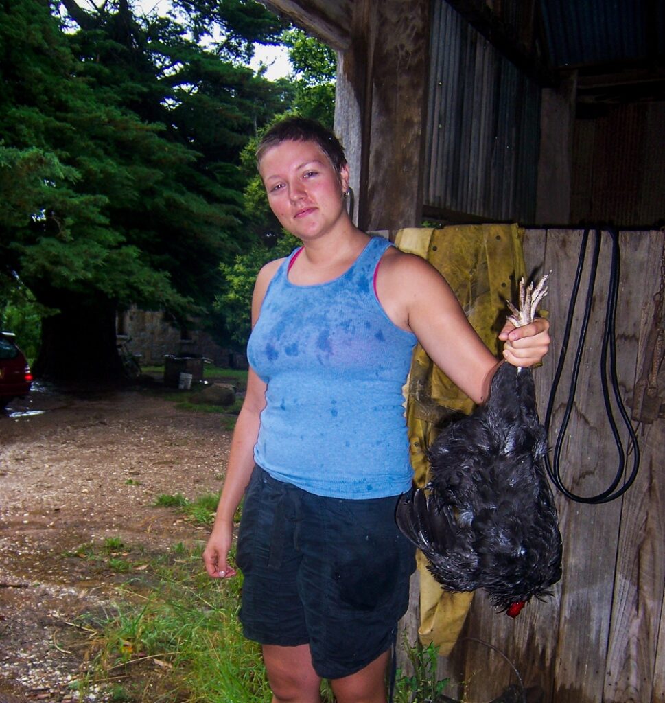 Laura having achieved her goal of raising and butchering home-grown meat
